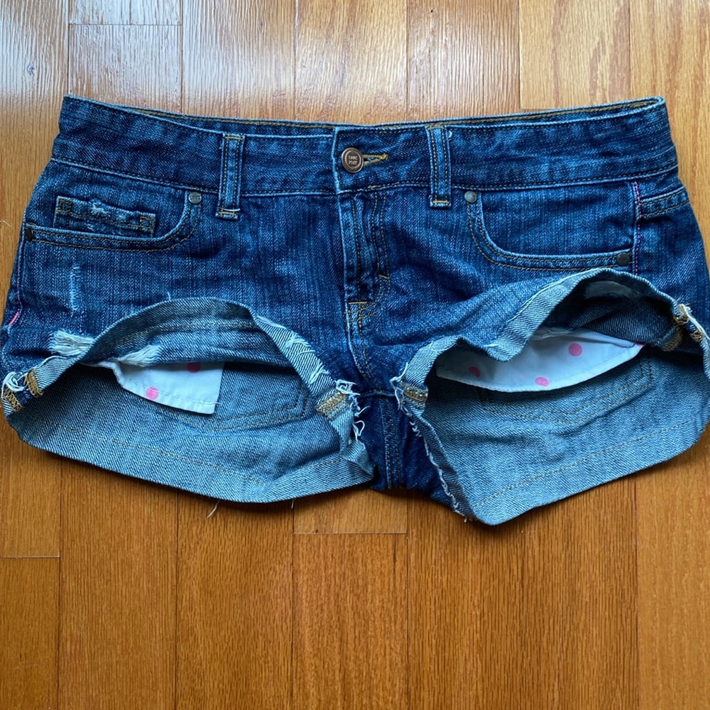 Vintage Pink jean shorts
